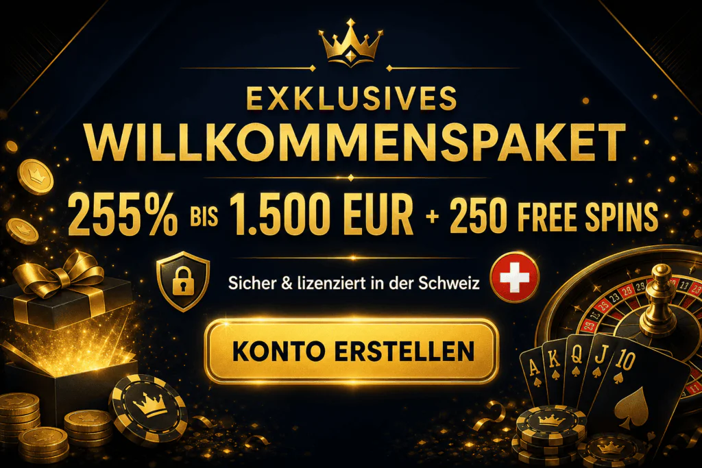 Willkommensbonus-Banner bei N1Bet Casino Aktionsseite in der Schweiz - n1bets.ch